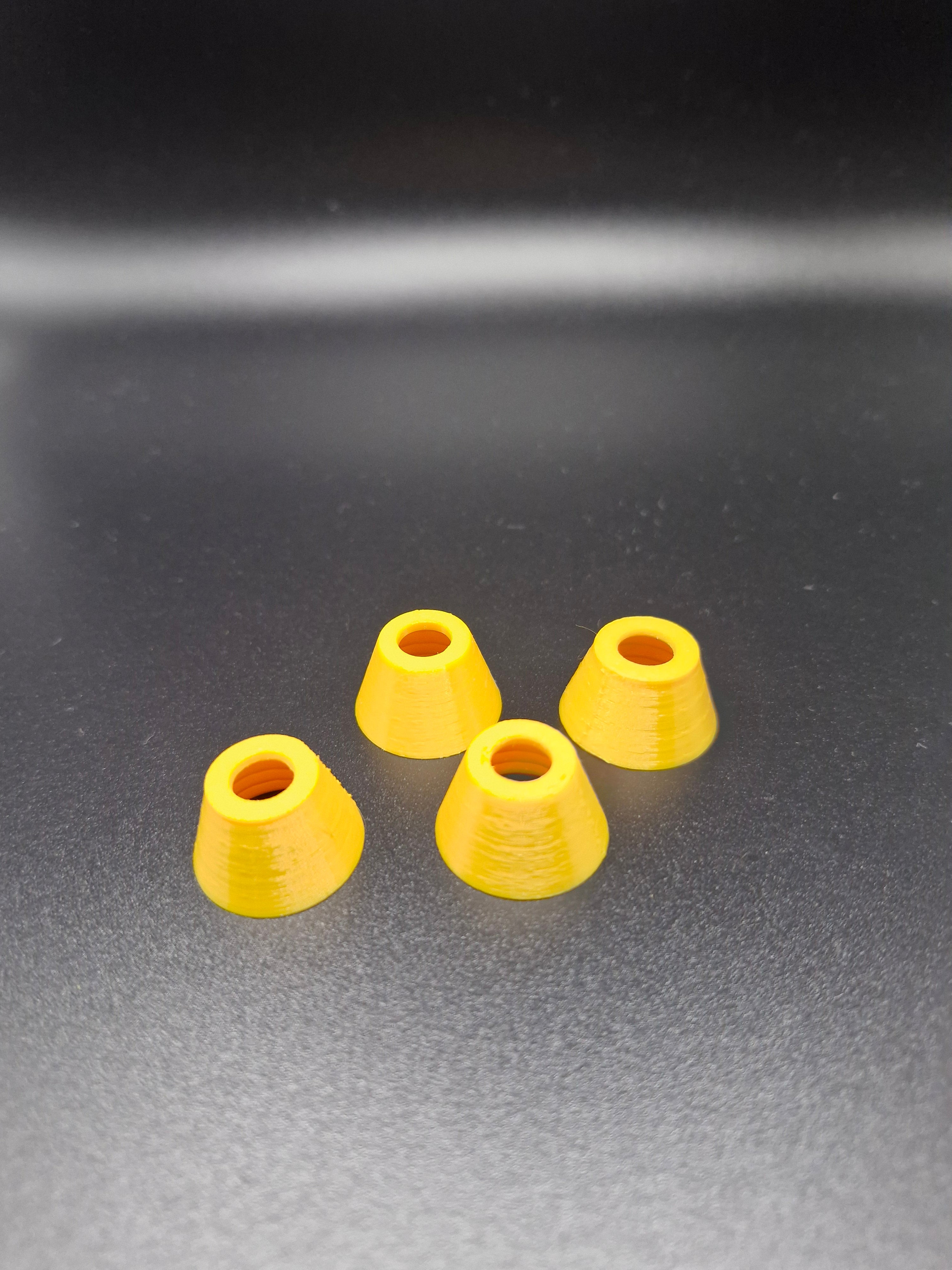 Round Asian Hornet trap spare caps 5 of Yellow