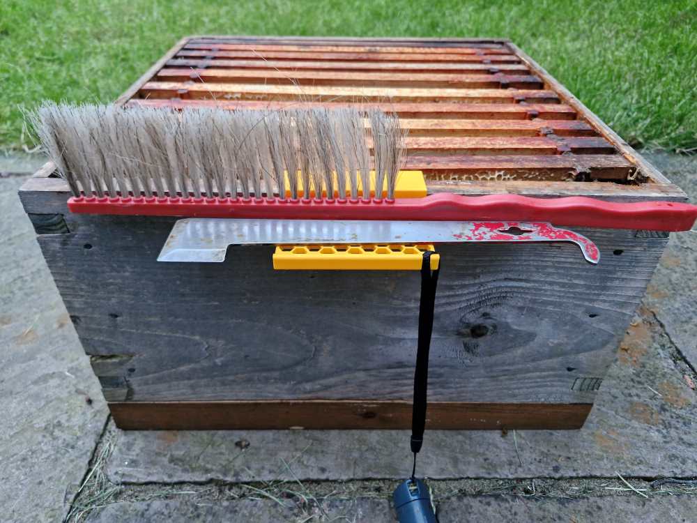 Bee Shelf, Tool Support Holder for BeeKeeping