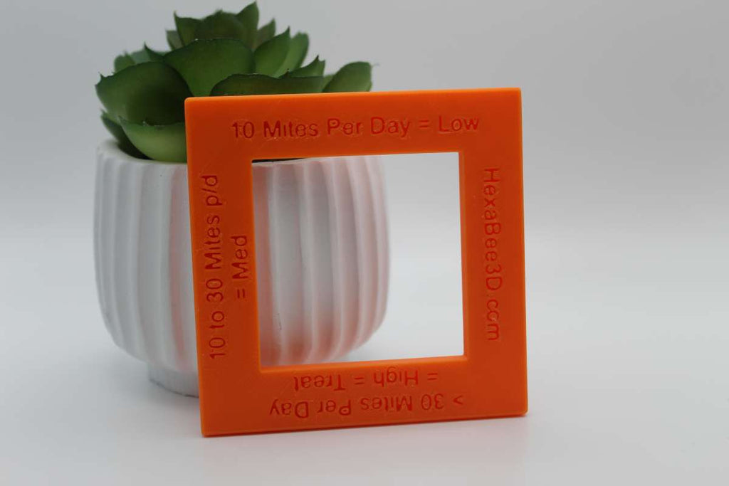 Bee Hive Varroa Mite Counter Ruler Tool