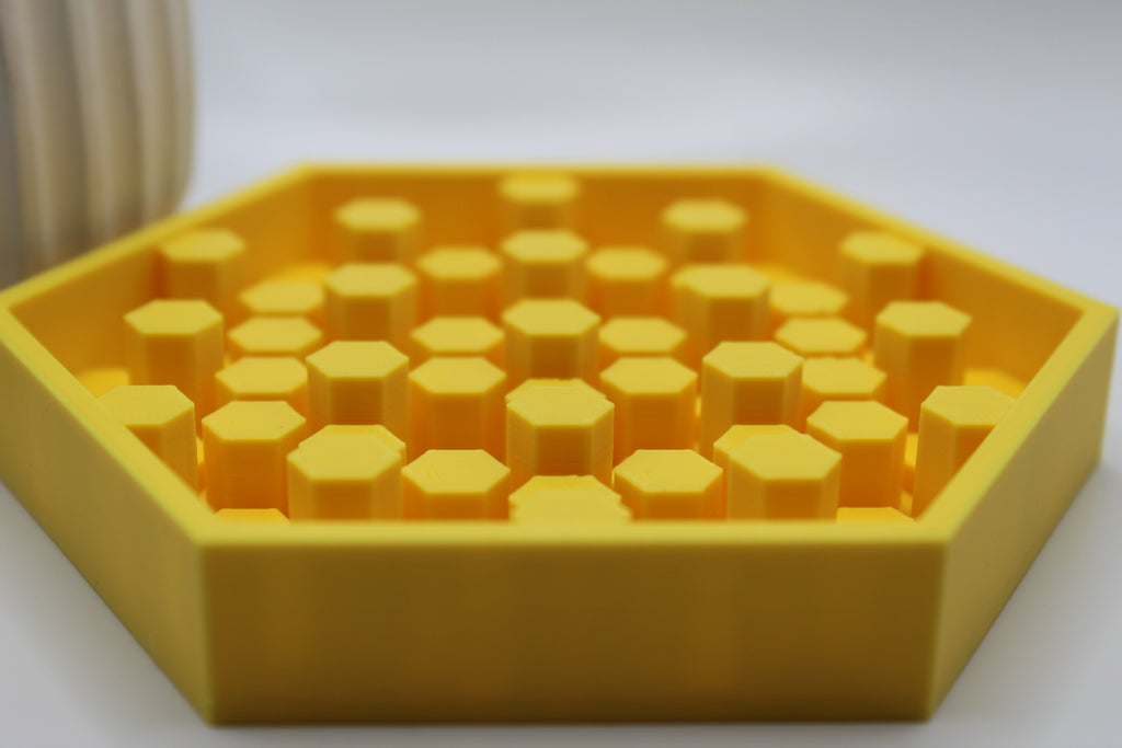 Honey Comb Bee Water feeder bowl , bee friendly, Bee safe