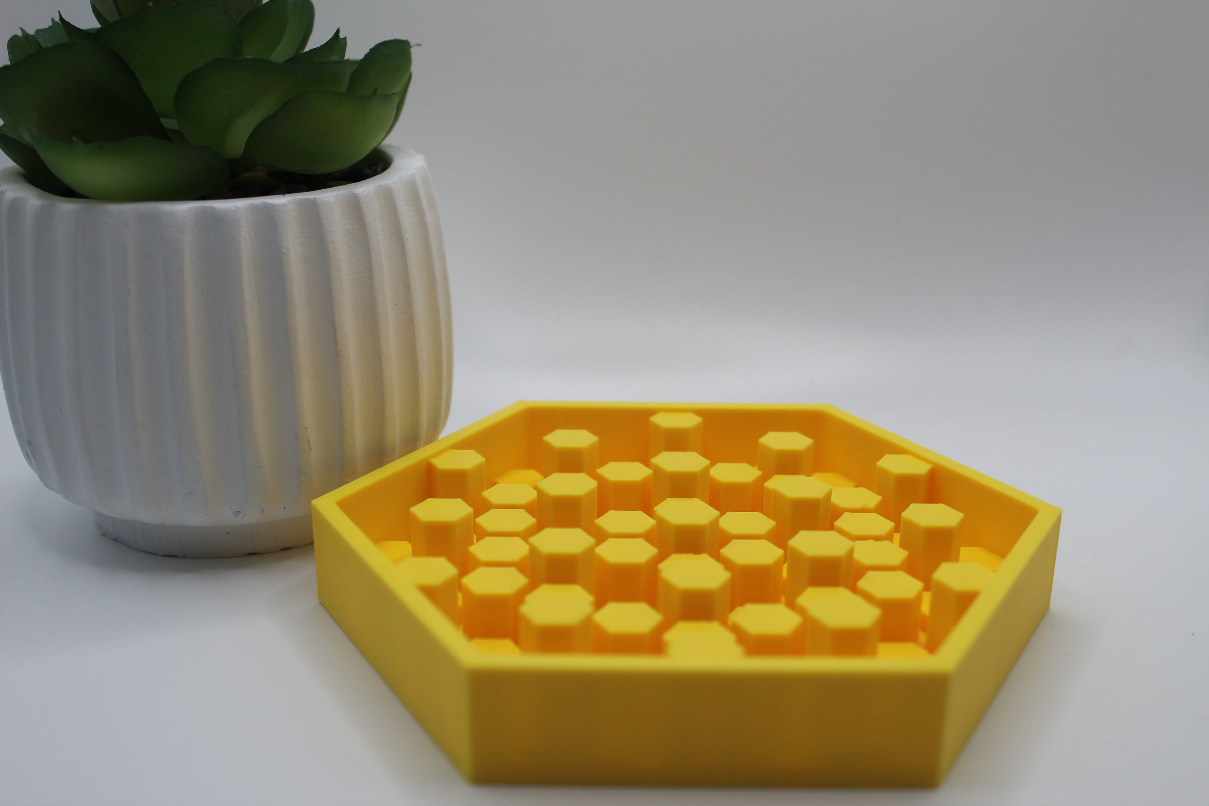 Honey Comb Bee Water feeder bowl , bee friendly, Bee safe